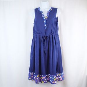 ModCloth Dress Size Small Navy Blue Floral Star